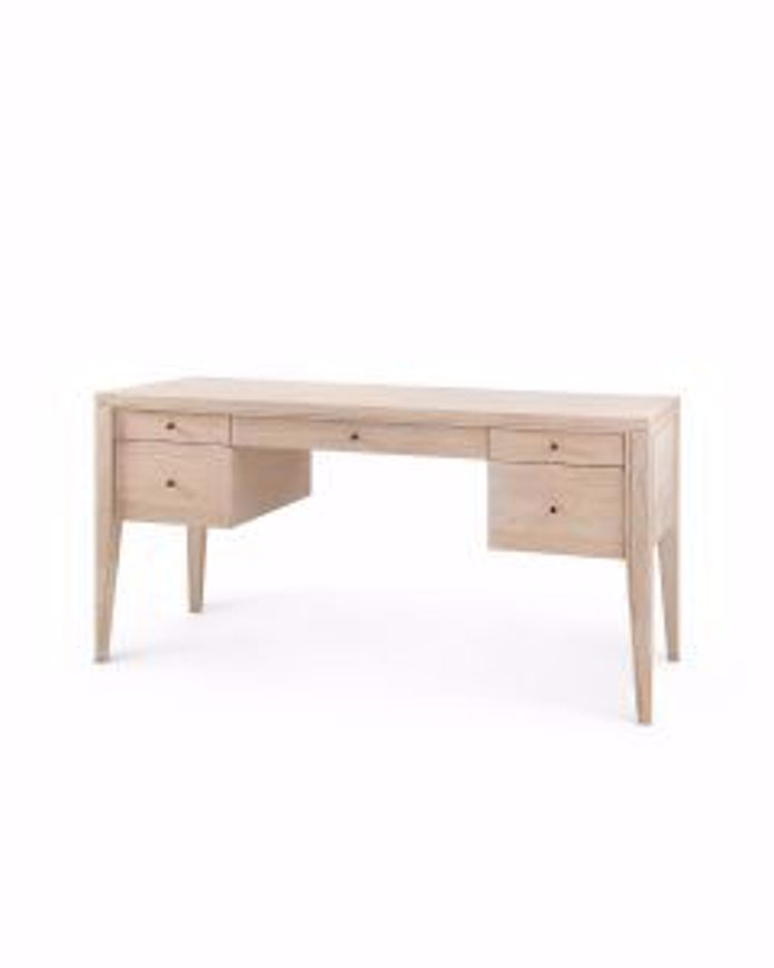 Picture of 5-DRAWER-DESK-BLEACHED-CERUSED-OAK-PAOLA