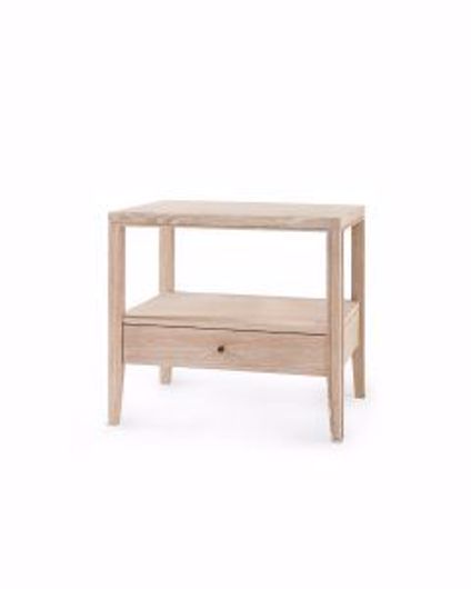 Picture of 1-DRAWER-SIDE-TABLE-BLEACHED-CERUSED-OAK-PAOLA