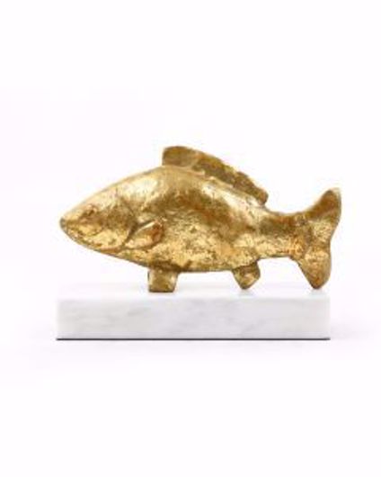 Picture of CARP FISH STATUE GOLD