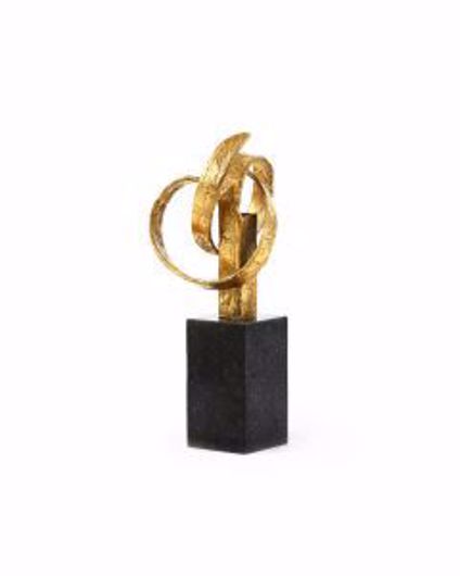 Picture of RIBBON STATUE GOLD
